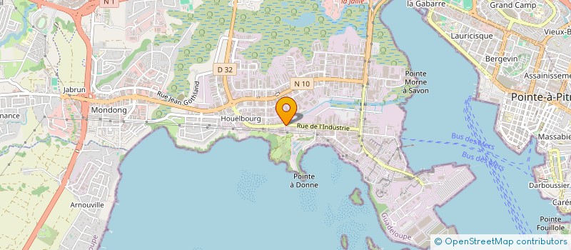 localisation de l'entreprise CAM 2  BAIE-MAHAULT