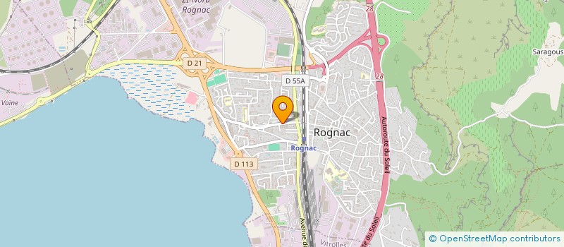 localisation de l'entreprise CAM 2  ROGNAC