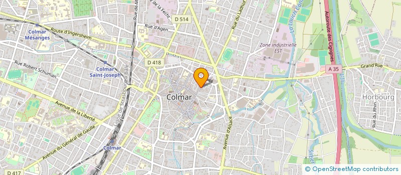 localisation de l'entreprise CAM  COLMAR