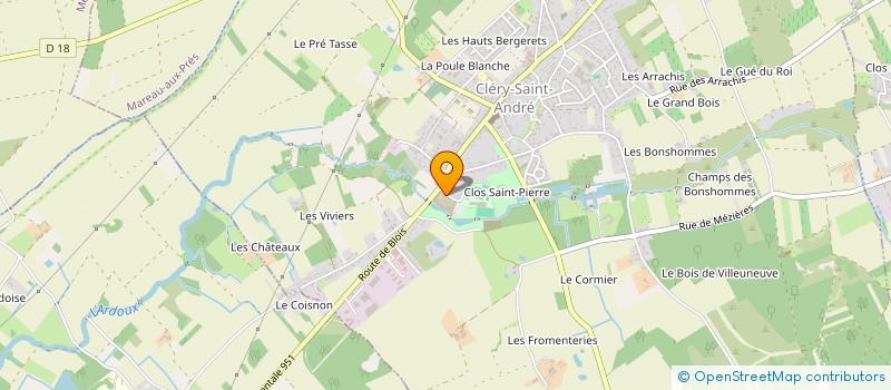 localisation de l'entreprise CAM à CLERY-SAINT-ANDRE