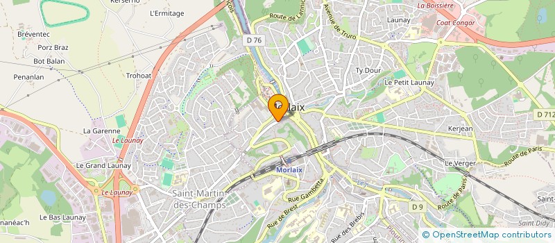 localisation de l'entreprise CAM à MORLAIX