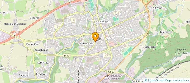localisation de l'entreprise CAM ANTOINE MACONNERIE à LANDIVISIAU