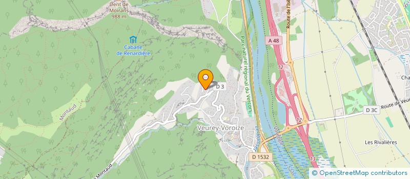 localisation de l'entreprise CAM ARCHITECTURE  VEUREY-VOROIZE