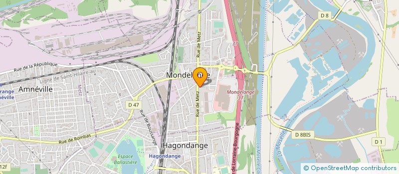 localisation de l'entreprise CAM DE L'EST  MONDELANGE