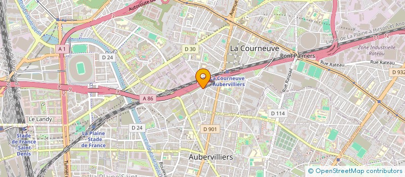 localisation de l'entreprise CAM DESIGN à LA COURNEUVE
