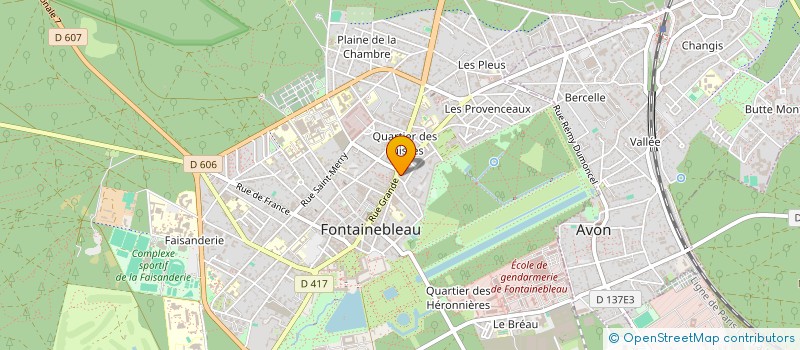 localisation de l'entreprise CAM&ED AUDIO à FONTAINEBLEAU