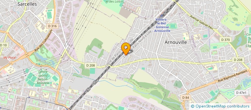 localisation de l'entreprise CAM ENERGY à ARNOUVILLE