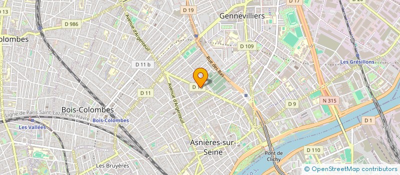 localisation de l'entreprise CAM'GLASS  ASNIERES-SUR-SEINE