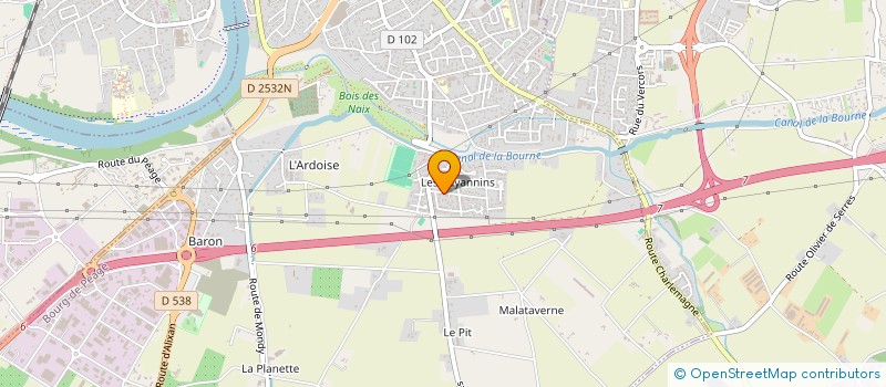 localisation de l'entreprise CAM IMMO  BOURG-DE-PEAGE