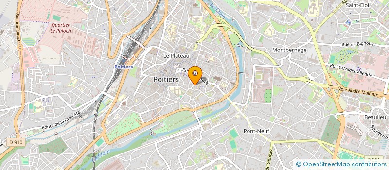localisation de l'entreprise CAM' INANDO DECOUVRIR ETUDIER CONNAITRE à POITIERS