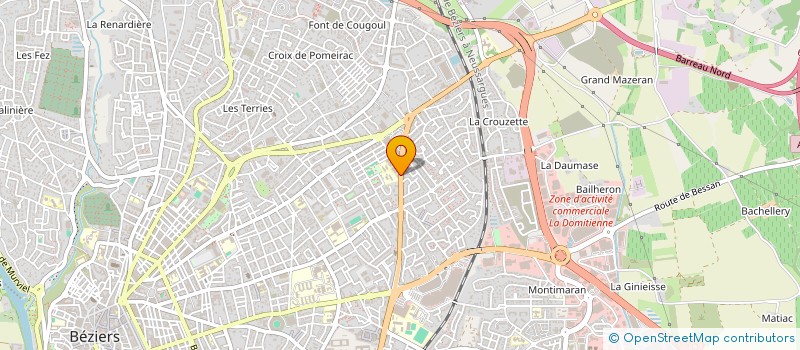 localisation de l'entreprise CAM'INVEST  BEZIERS