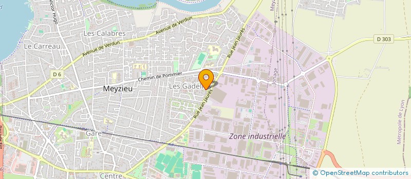 localisation de l'entreprise CAM PJ  MEYZIEU