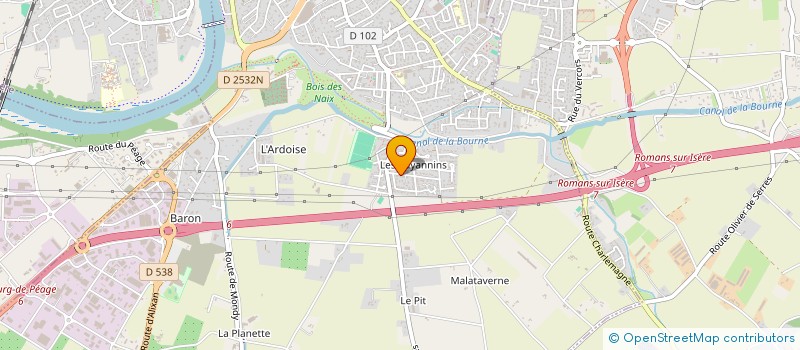 localisation de l'entreprise CAM POOL à BOURG-DE-PEAGE