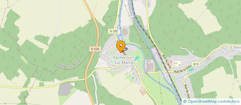 localisation de l'entreprise CAM'S COIFF à RACHECOURT-SUR-MARNE