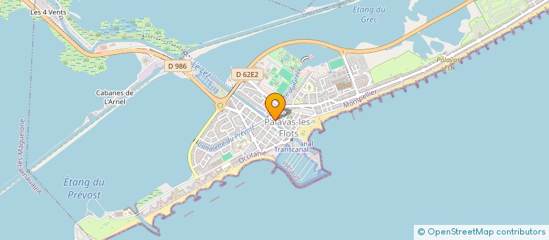 localisation de l'entreprise CAMA 34 à PALAVAS-LES-FLOTS