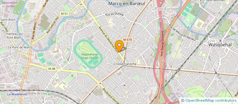 localisation de l'entreprise CAMA à MARCQ-EN-BARŒUL