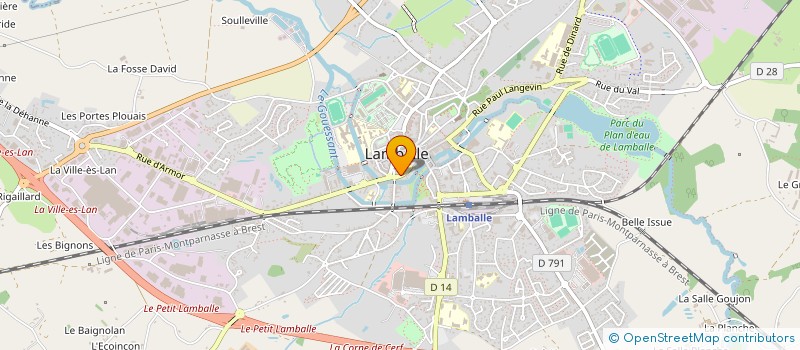 localisation de l'entreprise CAMA  LAMBALLE-ARMOR