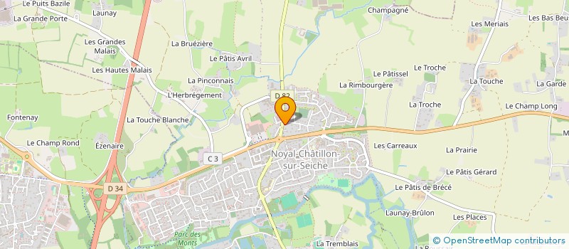 localisation de l'entreprise CAMA  NOYAL-CHATILLON-SUR-SEICHE