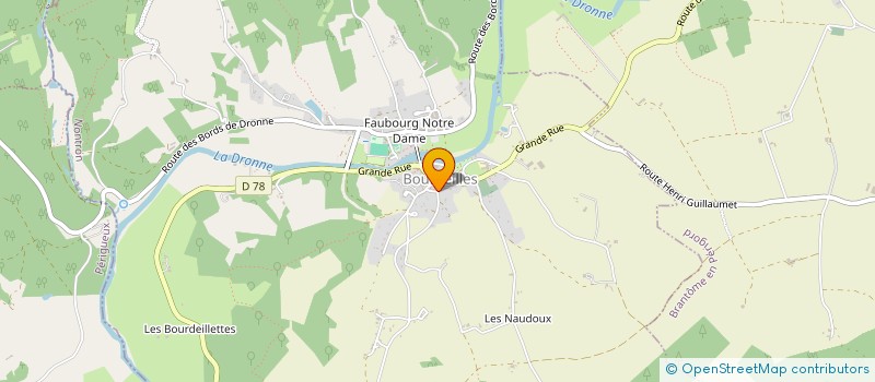 localisation de l'entreprise CAMA  BOURDEILLES