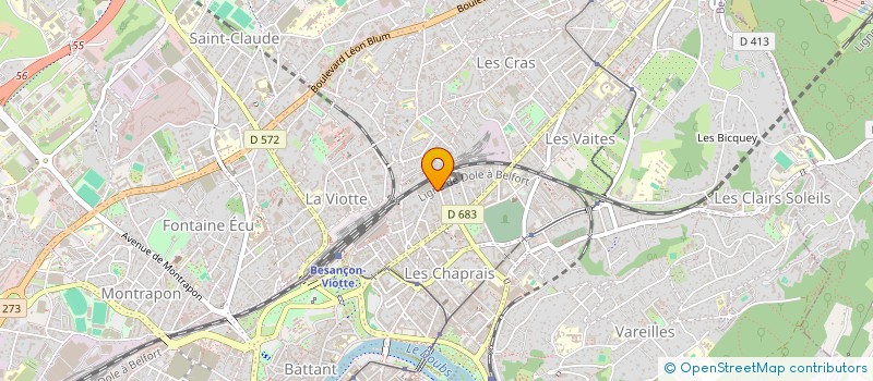 localisation de l'entreprise CAMA  BESANCON