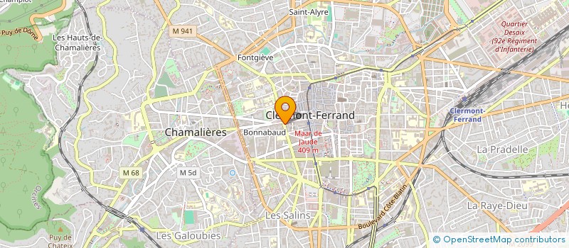 localisation de l'entreprise CAMA  CLERMONT-FERRAND