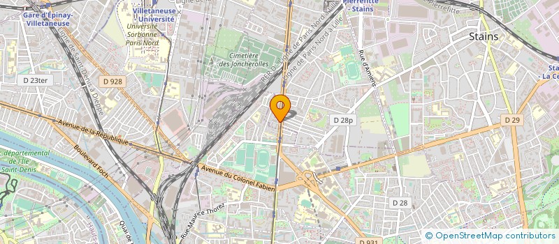 localisation de l'entreprise CAMAB à PIERREFITTE-SUR-SEINE