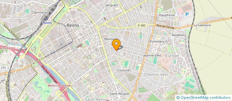 localisation de l'entreprise CAMAC  REIMS