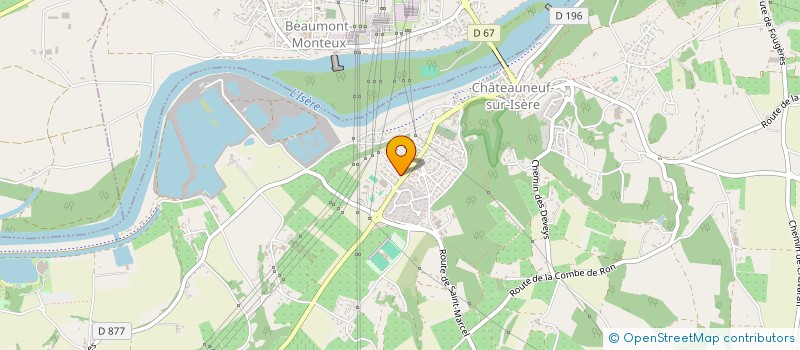 localisation de l'entreprise CAMACE  CHATEAUNEUF-SUR-ISERE