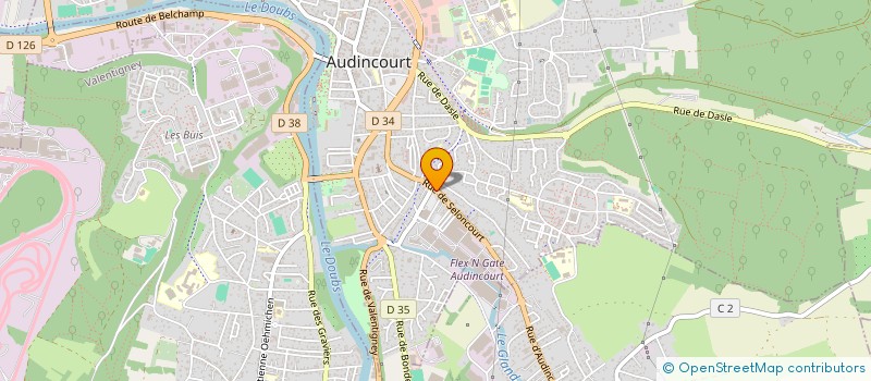 localisation de l'entreprise CAMACHA  AUDINCOURT