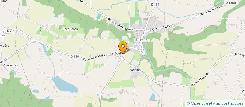 localisation de l'entreprise CAMACHO CHARPENTE  THODURE