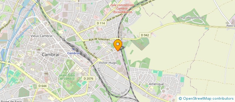 localisation de l'entreprise CAMACLO à CAMBRAI