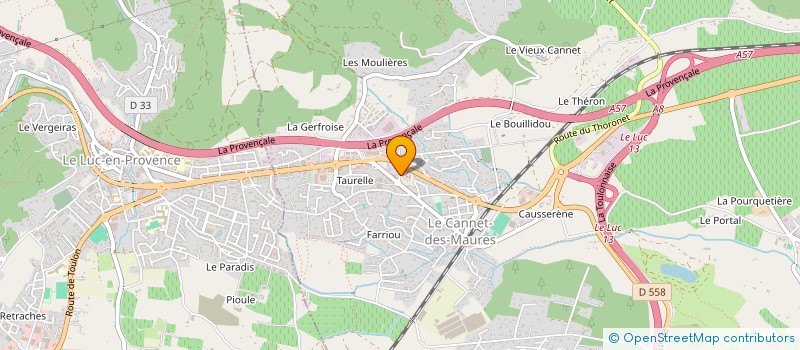 localisation de l'entreprise CAMACO HOME  LE CANNET-DES-MAURES