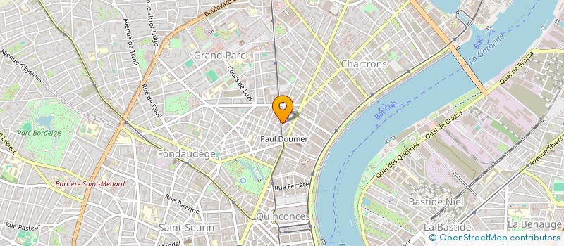 localisation de l'entreprise CAMACREA à BORDEAUX