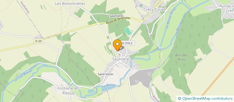 localisation de l'entreprise CAMADE à SAULNIERES