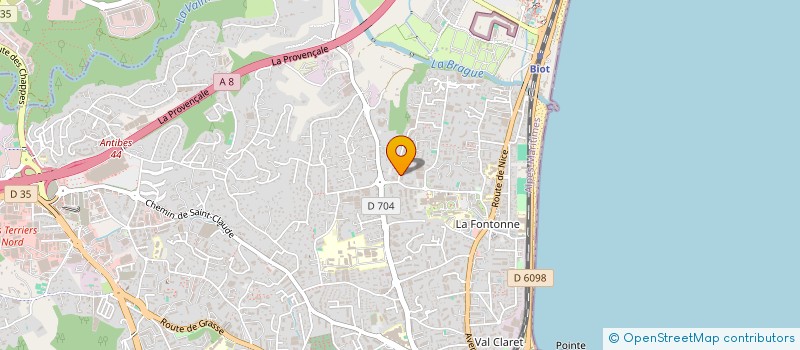 localisation de l'entreprise CAMADLO à ANTIBES