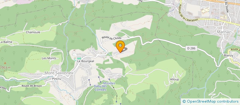 localisation de l'entreprise CAMAE  MONT-SAXONNEX