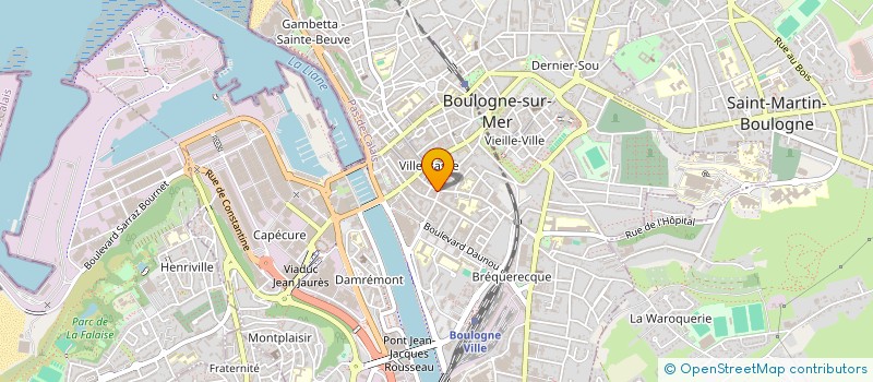 localisation de l'entreprise CAMAF à BOULOGNE-SUR-MER