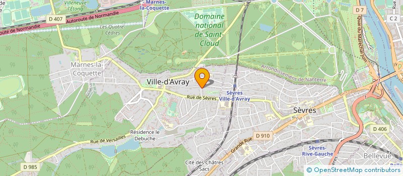 localisation de l'entreprise CAMAF  VILLE-D'AVRAY