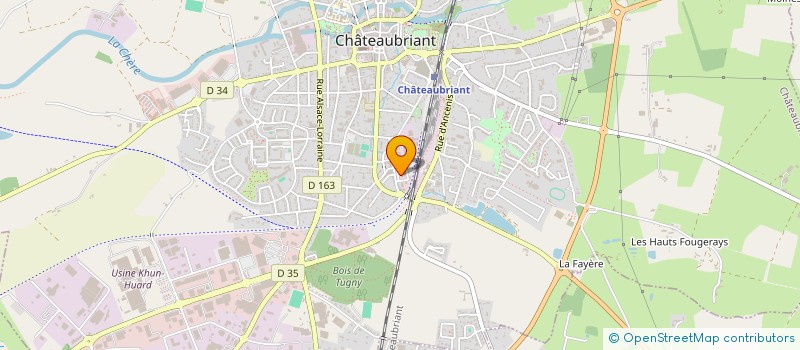localisation de l'entreprise CAMAFI à CHATEAUBRIANT