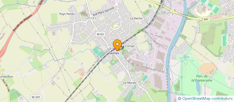 localisation de l'entreprise CAMAG  SANTES