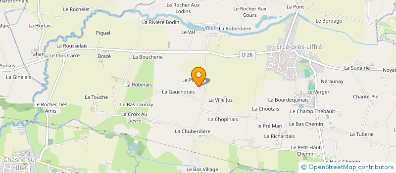 localisation de l'entreprise CAMAHOJE  ERCE-PRES-LIFFRE