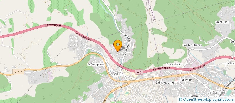 localisation de l'entreprise CAMAIL  LE CANNET-DES-MAURES