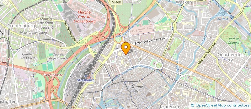 localisation de l'entreprise CAMAILLE - TRITZ à STRASBOURG