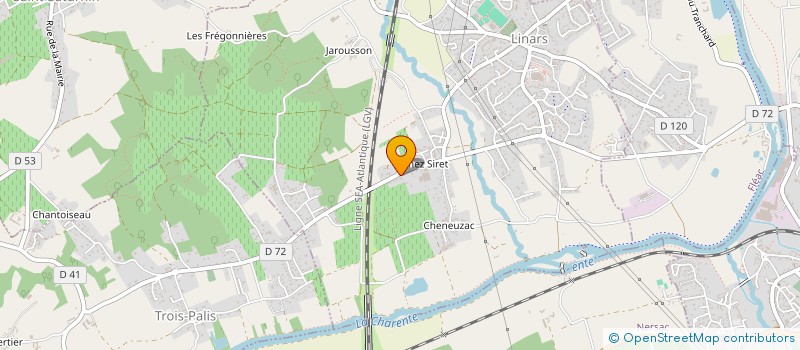 localisation de l'entreprise CAMAJI à LINARS