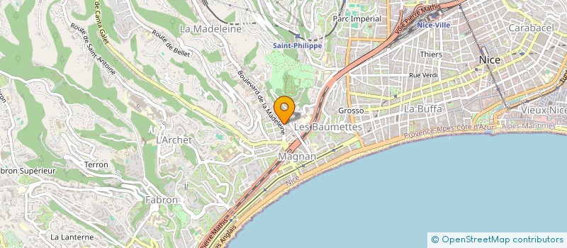 localisation de l'entreprise CAMAJU à NICE