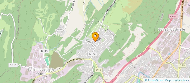 localisation de l'entreprise CAMAJU  OYONNAX