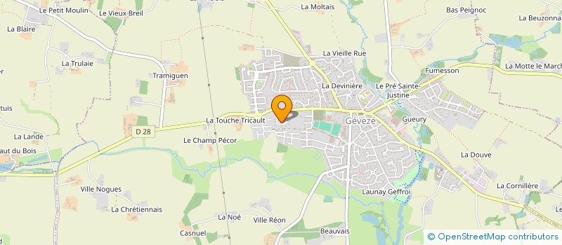 localisation de l'entreprise CAMAJUMA  GEVEZE