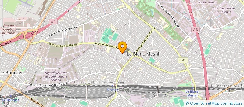 localisation de l'entreprise CAMAK à LE BLANC-MESNIL