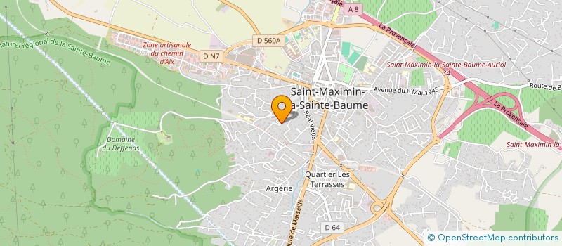 localisation de l'entreprise CAMALIA DISTRIBUTION à SAINT-MAXIMIN-LA-SAINTE-BAUME