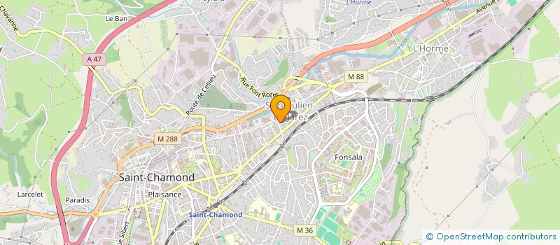 localisation de l'entreprise CAMALINE  SAINT-CHAMOND